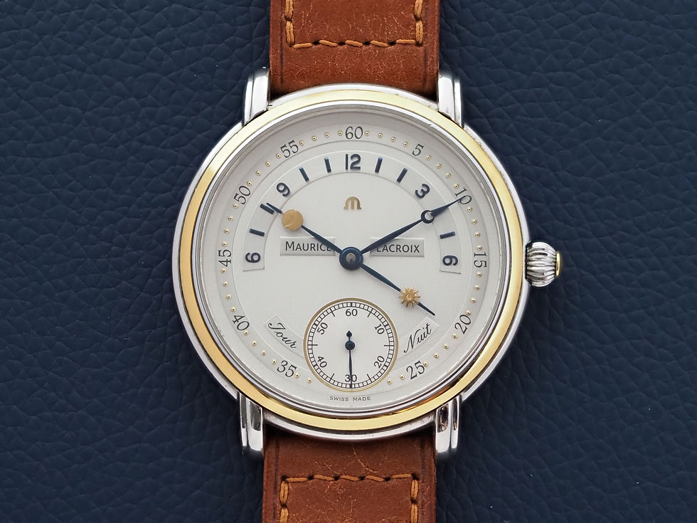 Maurice Lacriox Jour Nuit 18k Yellow Gold Steel MP7058 43mm