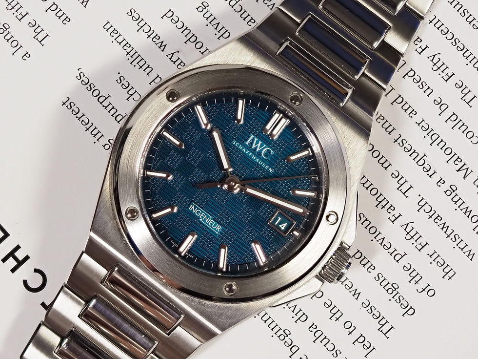 Thumbnail: IWC Ingenieur IW328903 40mm Aqua Dial New Clasp Box Papers 2024