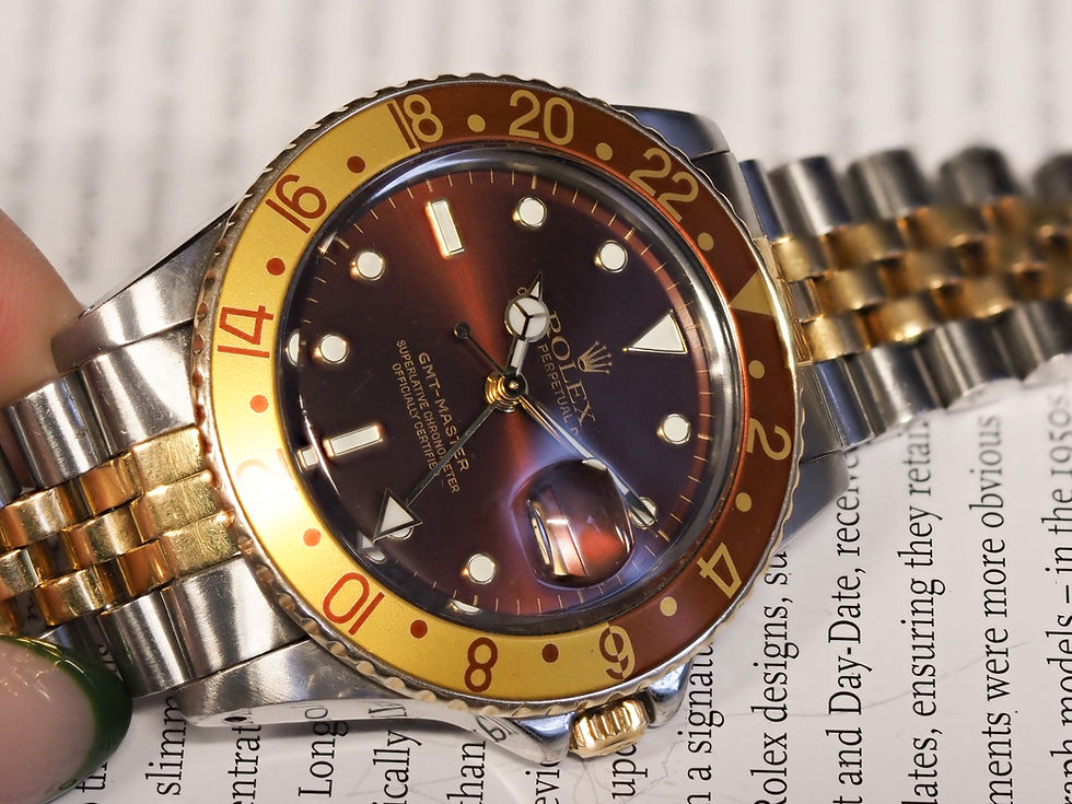 Miniature : Rolex GMT Master 16753 Rootbeer 62523H-18 Jubilee 1982