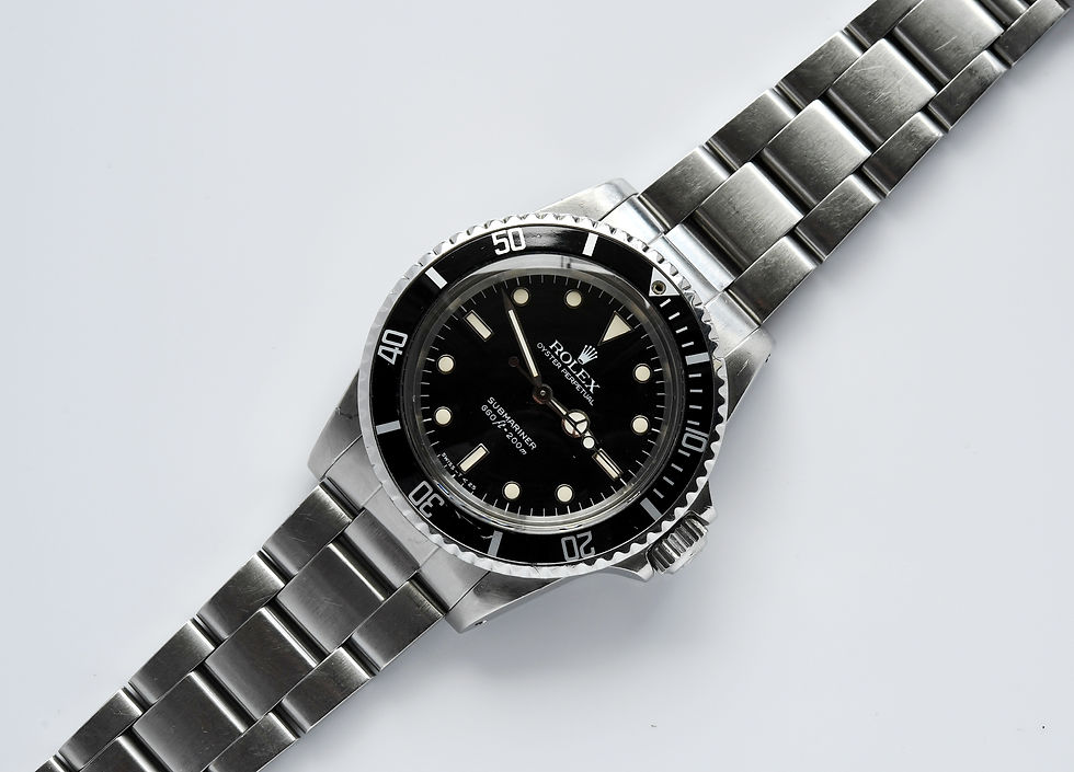 Miniature : Rolex Submariner 5513 1985 Cadran toile d'araignée