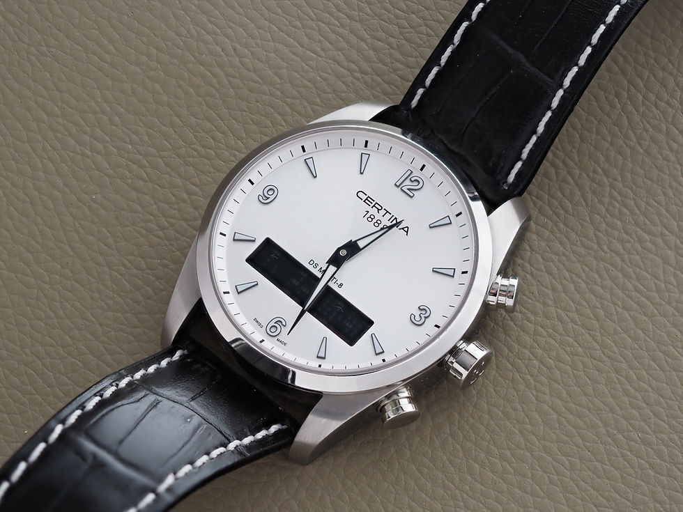 Miniature : Certina DS Multi-8 Analog-Digital 42mm Silver Dial Box Papers