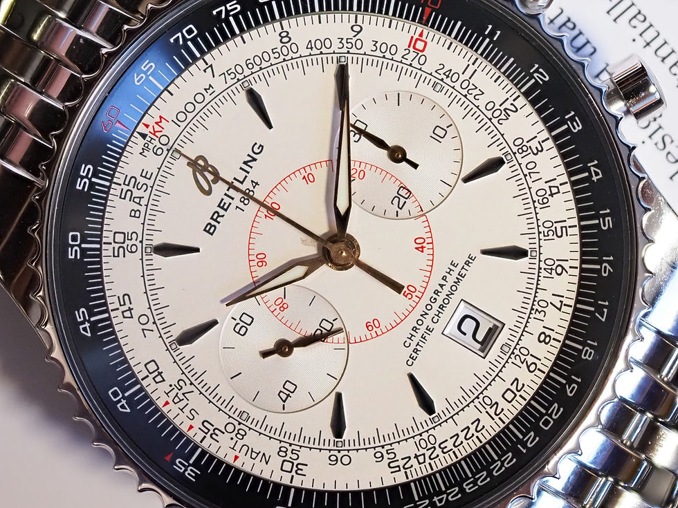 Miniature : Breitling Montbrillant Legende A23340 46mm White Dial Chronograph