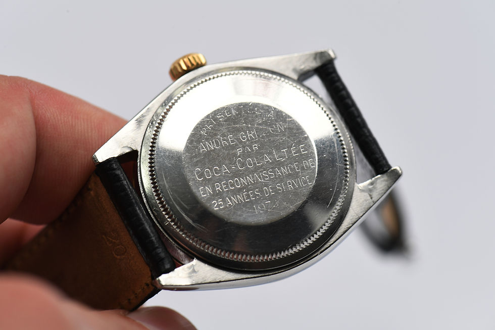 Miniature : Rolex Air-King-Date 5701 Coca Cola deux tons