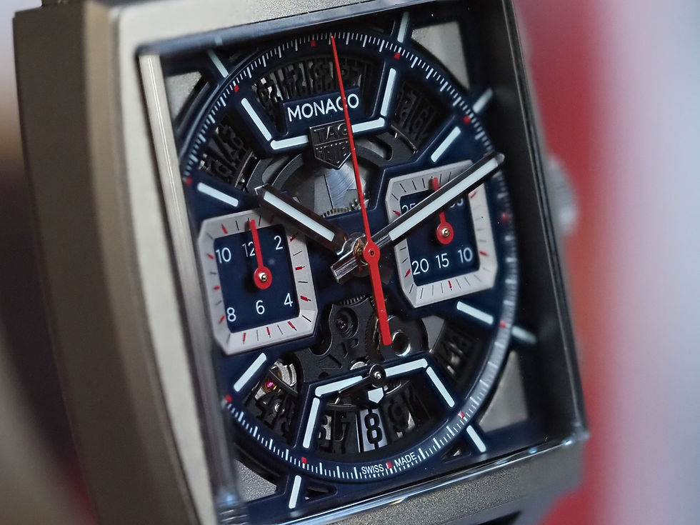 Miniature : TAG Heuer Monaco Skeleton Chronograph CBL2182.FT6235 Box Papers 2023