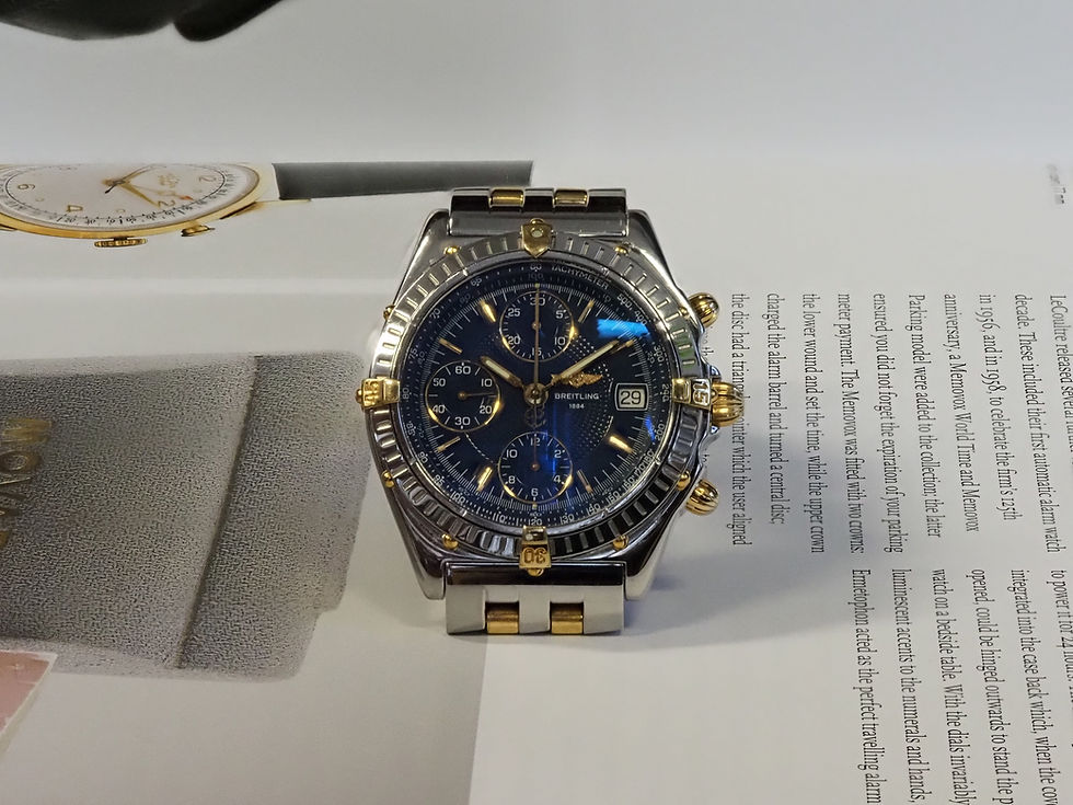 Miniature : Breitling Chronomat B13048 Early Variant Blue Dial 39mm Original Bracelet