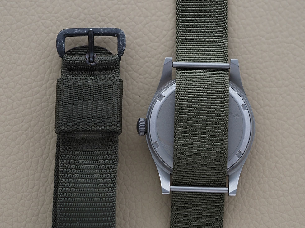 Thumbnail: Hamilton H3 Old Stock 1982 and 2 OEM Nato Bands