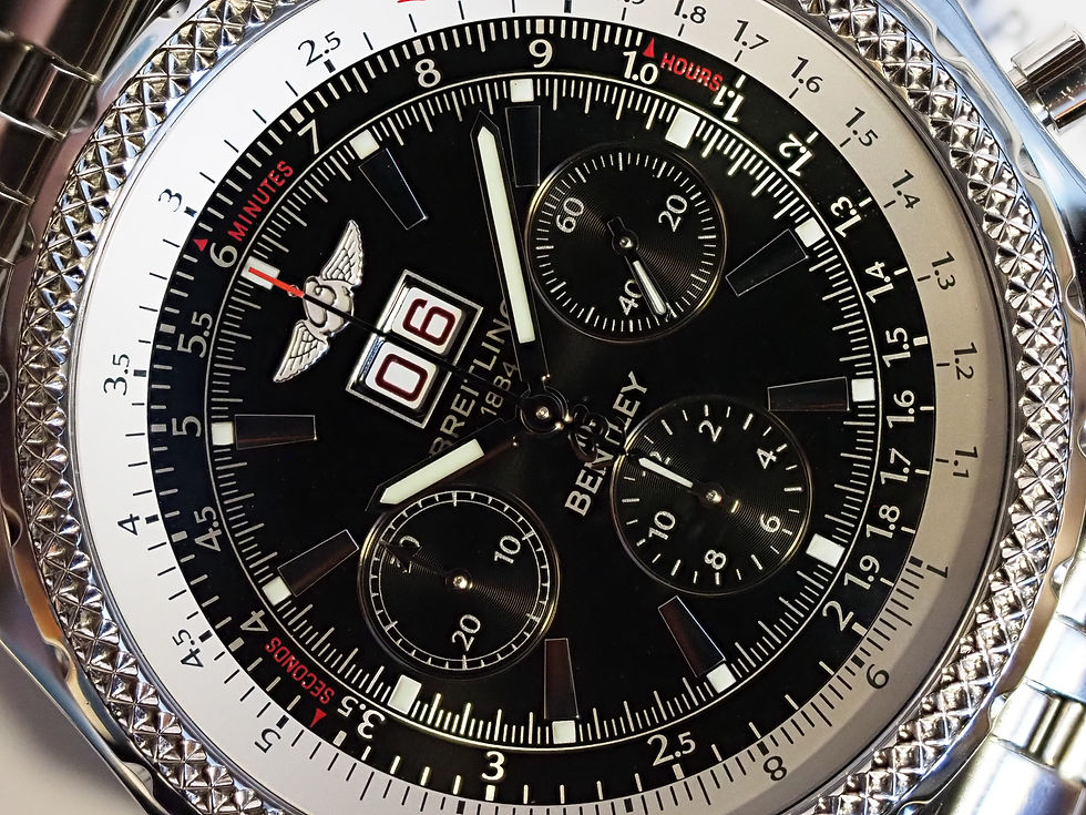 Thumbnail: Breitling for Bentley 6.75 A44362 Black Dial Box Papers 2007