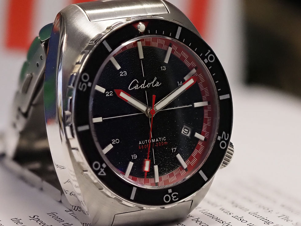Miniature : Cadola Men's Intrepid 42mm Automatic Watch Box Papers