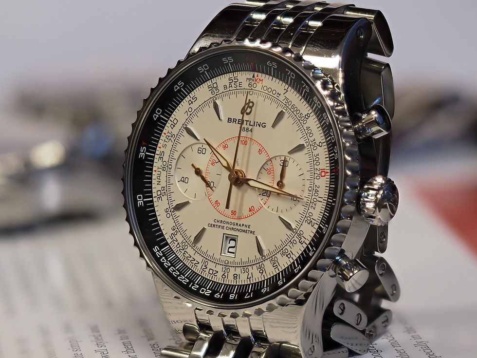 Thumbnail: Breitling Montbrillant Legende A23340 46mm White Dial Chronograph
