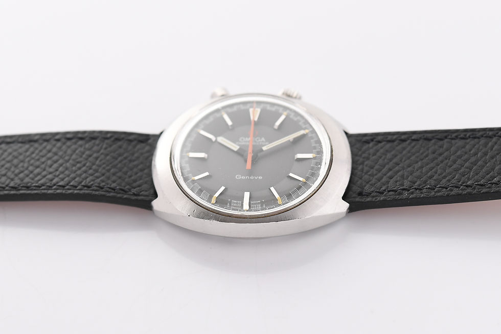 Thumbnail: Omega Geneve Chronostop Driver Gray Dial 145.010 1967