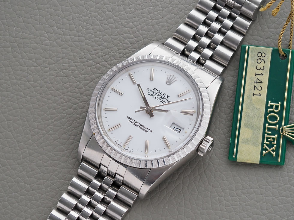 Thumbnail: Rolex Datejust 16030 36mm Enamel White Dial 62510H 1985