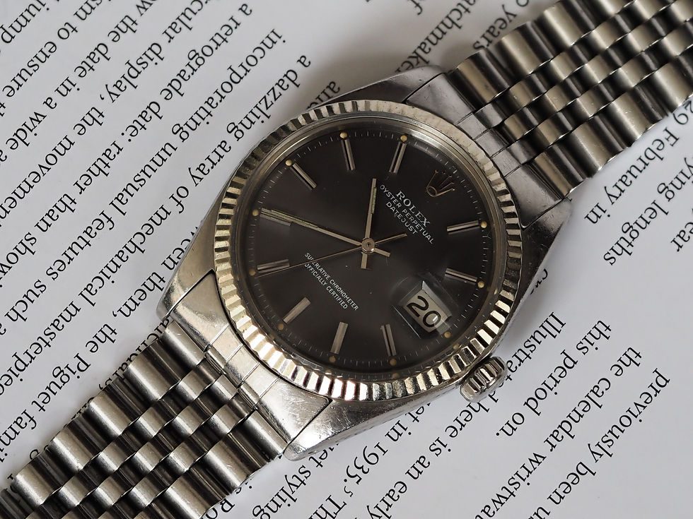 Thumbnail: Rolex Datejust 36mm 1601 Lavender Sigma Gray Dial 1973