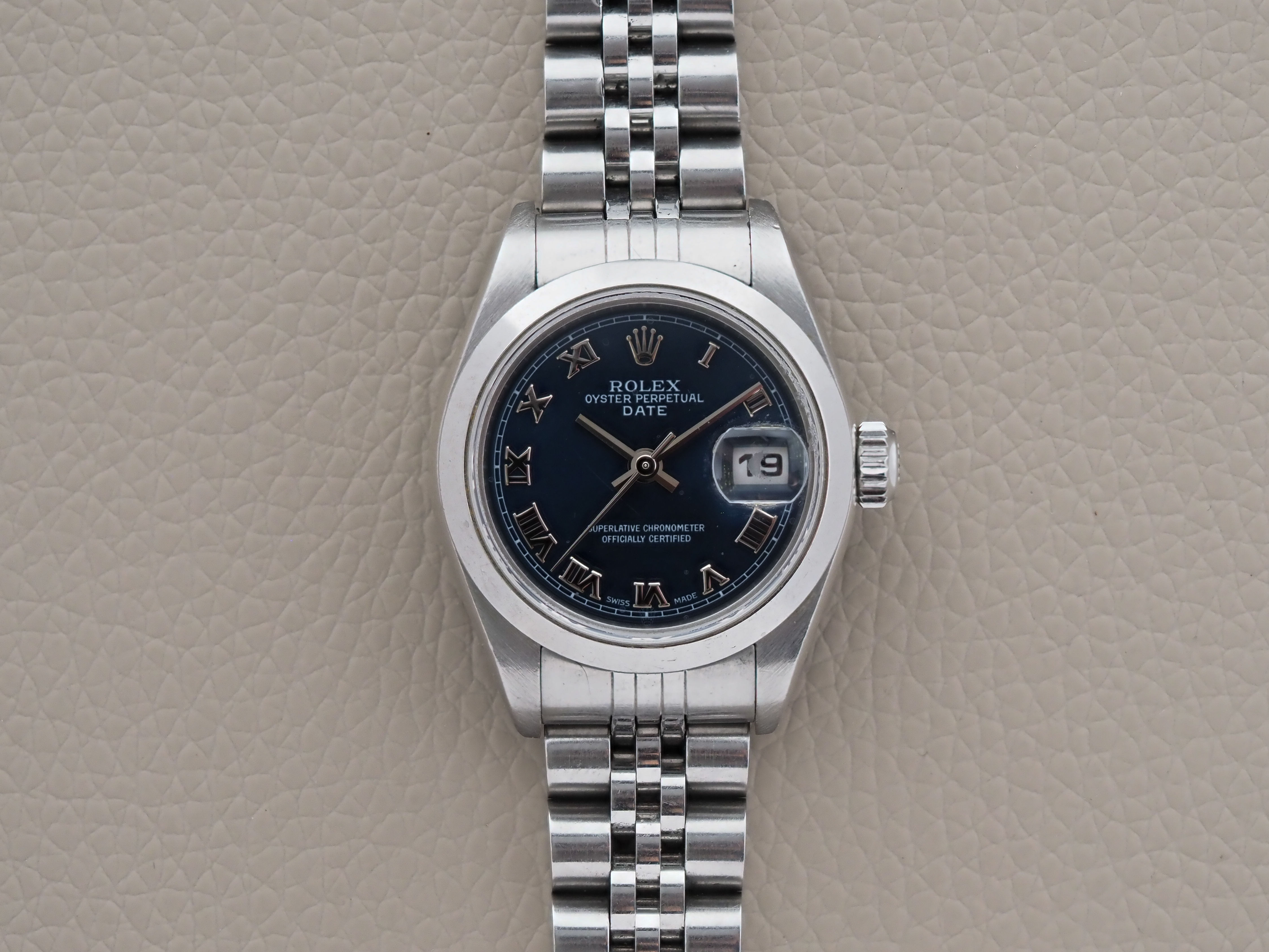 Rolex Lady Date Blue Roman Dial 79160 26mm 2003