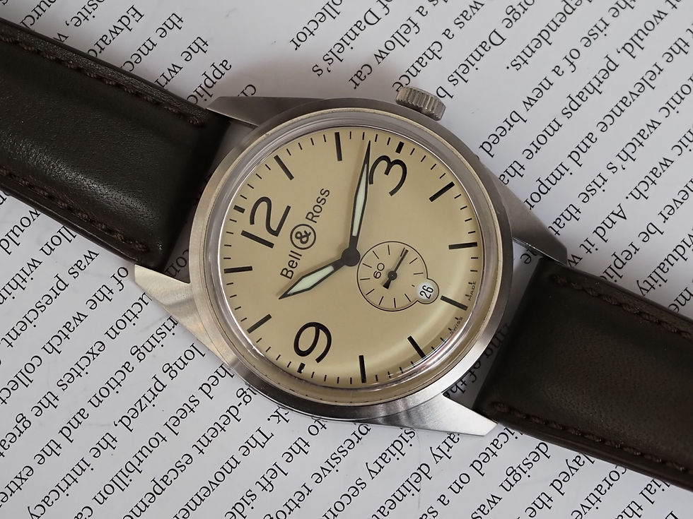 Thumbnail: Bell & Ross BR123-95 Cream Dial 41mm Box Papers 2014