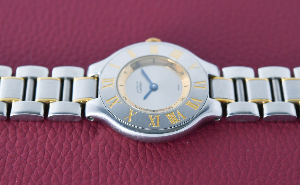 Miniature : Cartier Must De Cartier Ronde 1340 Quartz 28mm Early 1990's