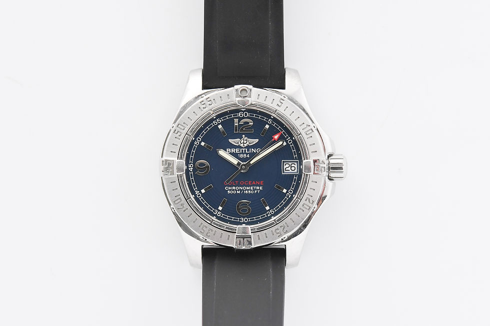 Breitling Ladies Colt Oceane A77380 Blue Dial Rubber Band