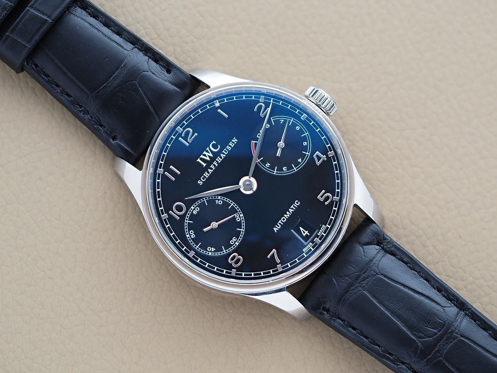 Thumbnail: IWC Portugieser IW500109 42mm 7 Day Power Reserve Black Dial