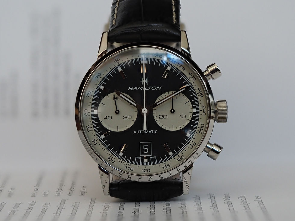 Miniature : Hamilton American Classic Intra-Matic H387160 Reverse Panda Dial Box Papers 2019