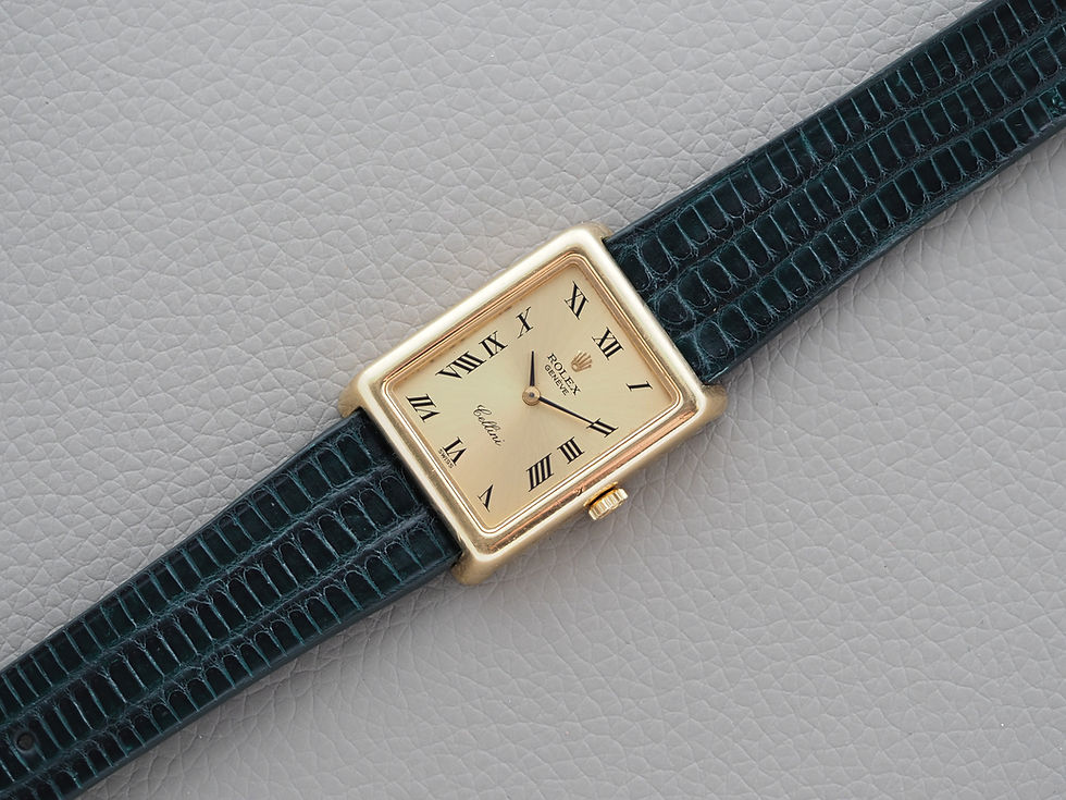 Thumbnail: Vintage 1970s Rolex Cellini 4105 in 18k Yellow Gold 25.5mm 1976