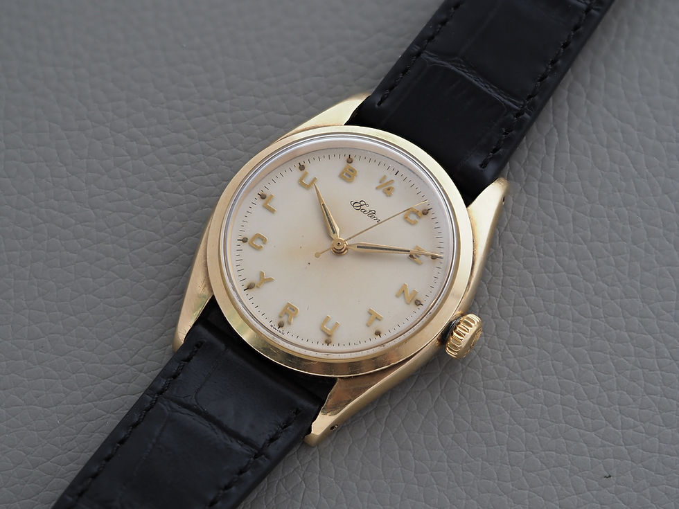 Miniature : Rolex Oyster 14k Gold 6422 1956 Eaton Quarter Century Club