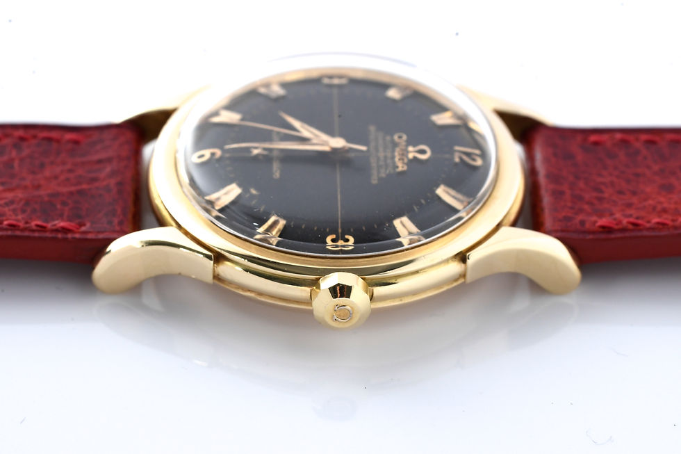 Miniature : Omega Constellation Black Gilt Dial Ref 2799 Bumper Side