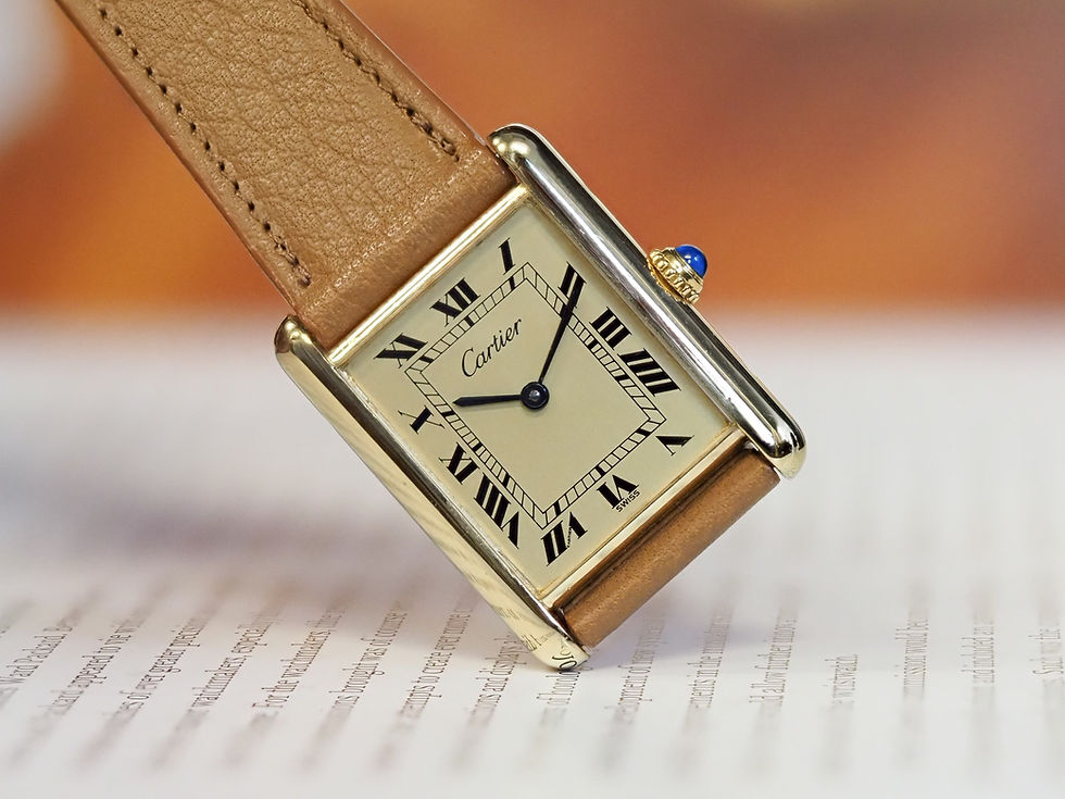 Miniature : Cartier Tank Pre-Must 590005  Champagne Swiss Roman Dial 23.5mm