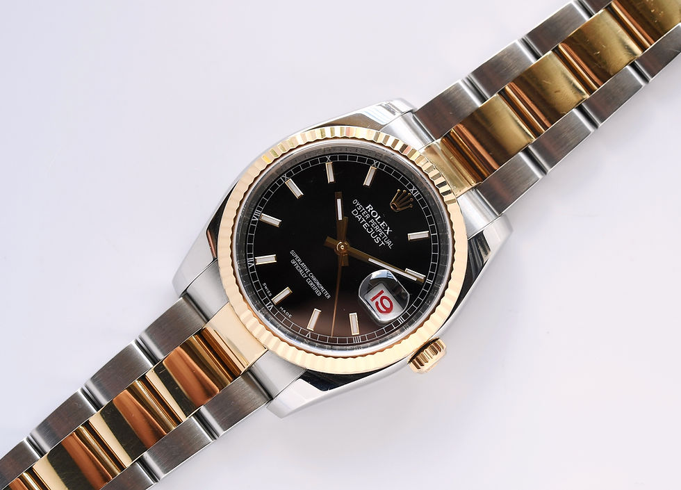 Thumbnail: Rolex Datejust 116233 Black Dial Roulette Datewheel Box Papers