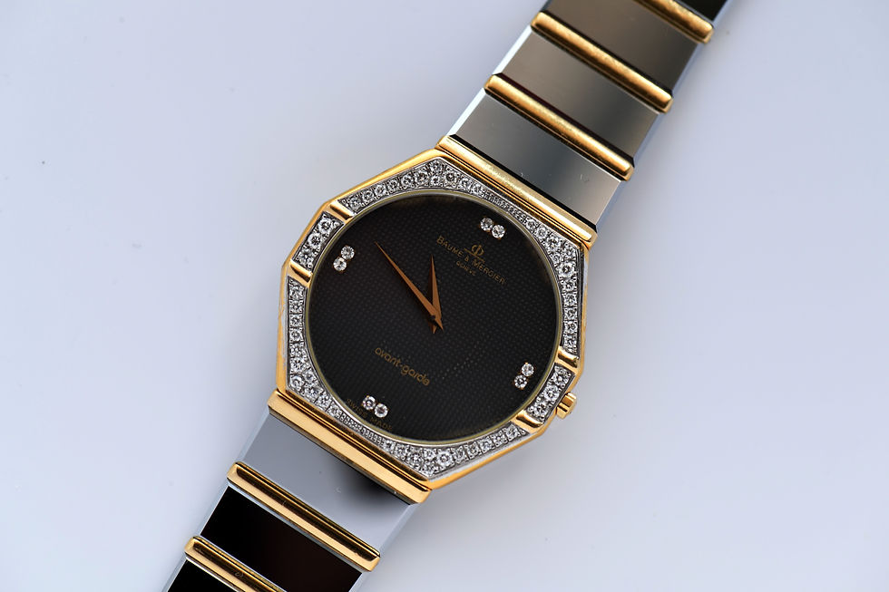 Thumbnail: Baume & Mercier Avant Garde Tungsten Gold and Diamonds 5118.050