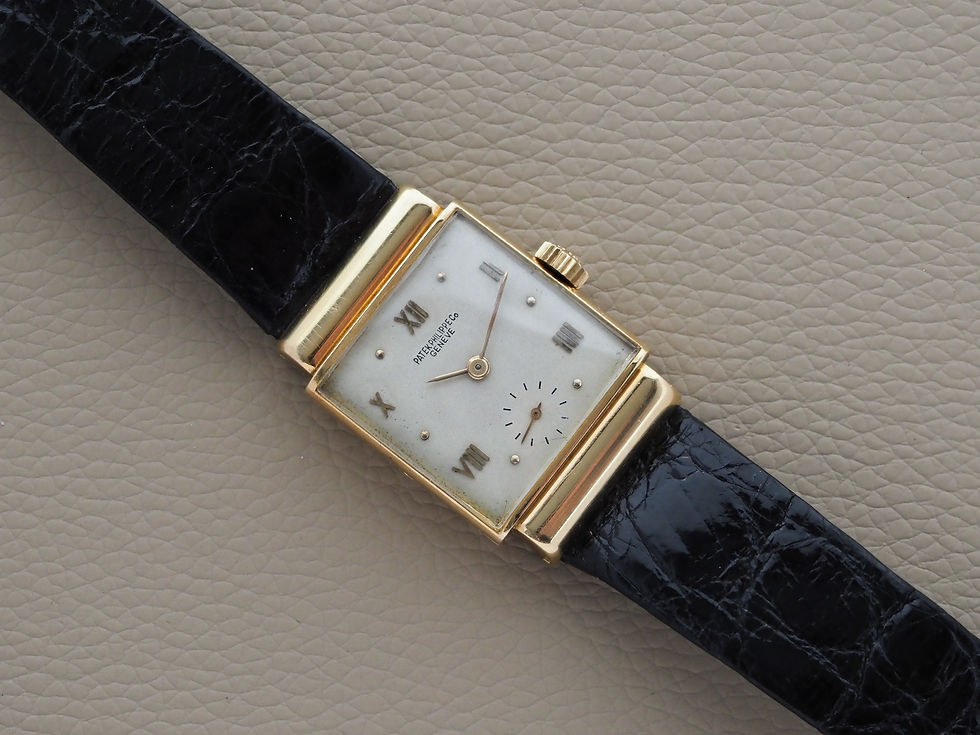 Thumbnail: Patek Philippe 1438 18k Yellow Gold Hooded Lugs 22.5mm x 35mm