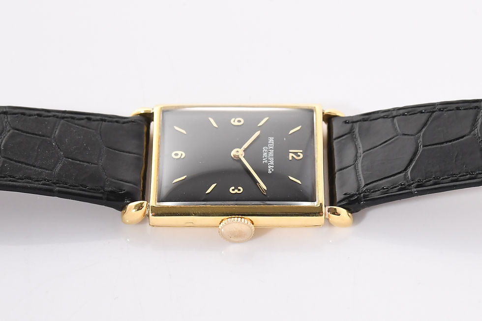 Miniature : Patek Philippe Rectangular Black Dial