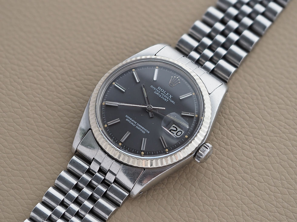 Thumbnail: Rolex Datejust 36mm 1601 Lavender Sigma Gray Dial 1973