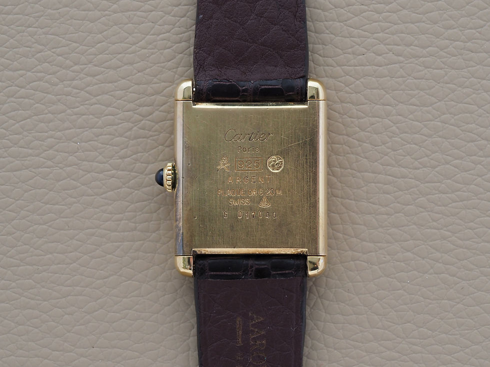 Miniature : Cartier Must Tank Trinity Dial Large 23.5mm Manual Wind