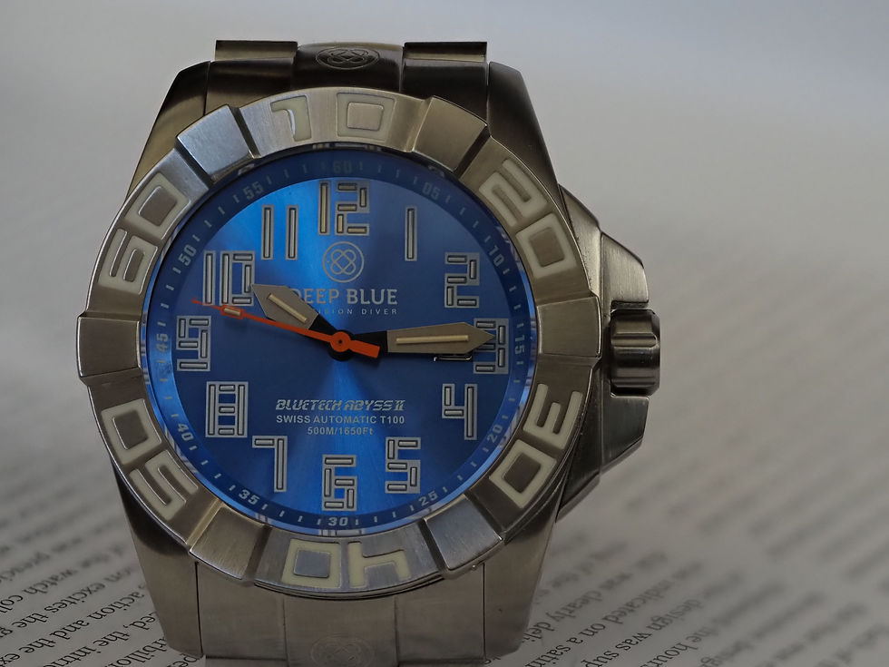 Miniature : Deep Blue Bluetech Abyss II T-100 46mm Tritium Tubes with Box