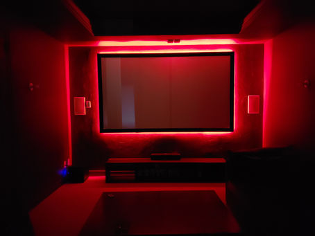 A color for any mood with our custom lighting for entertainment rooms. Click to see more colors.
