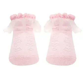 Thumbnail: Gift box sock (0-6 months) - Black Pink