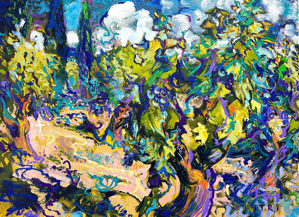 Dmitri Wright Provencal Vena Mea 60x40 Oil on Linen