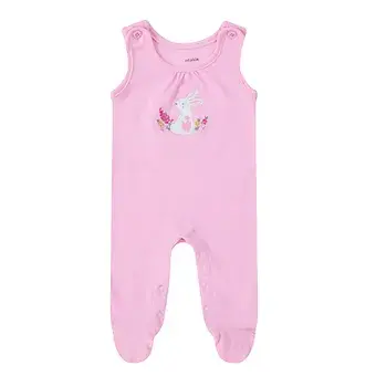 Thumbnail: Bodysuit with Waffle Dungaree Set