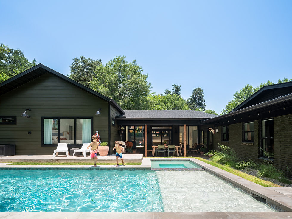 Home Addition, Porch and Pool by Restructure Studio