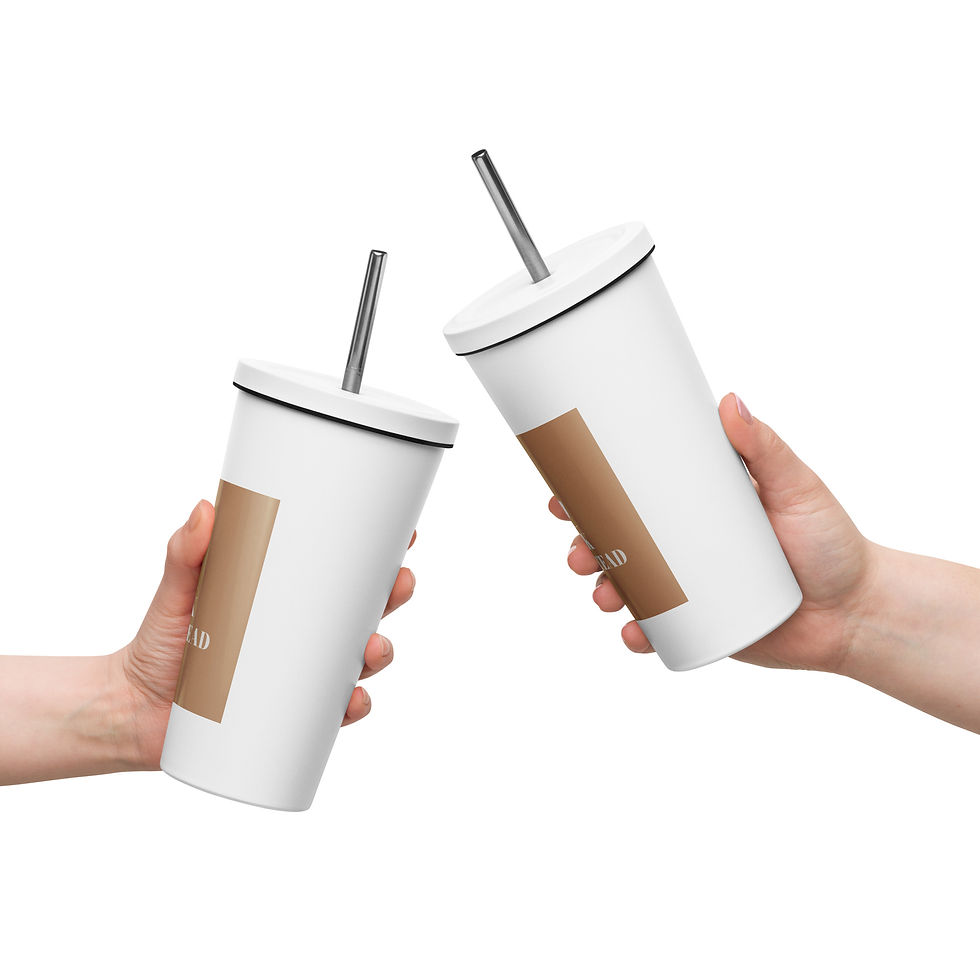 Thumbnail: C & K Homestead Insulated tumbler with a straw