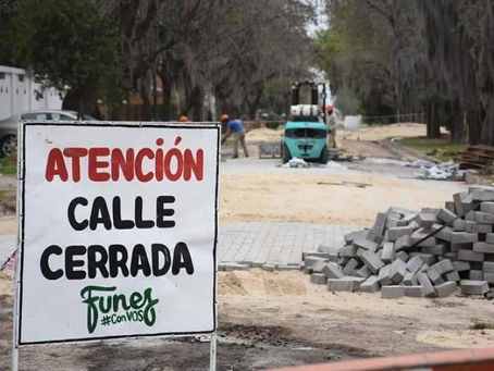 Comenzó la obra de adoquinado en calle Catamarca.