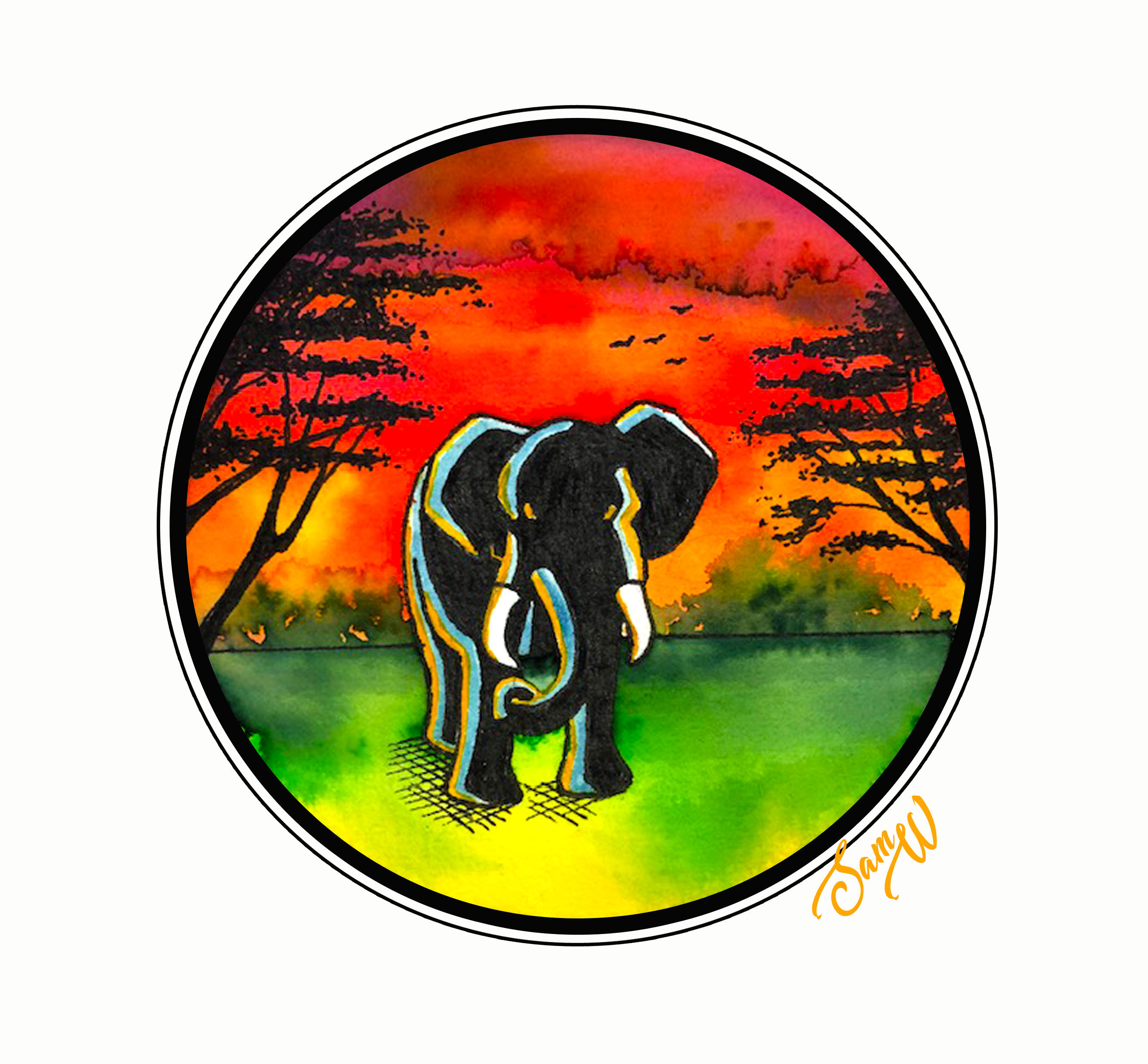 Elephant Note Card