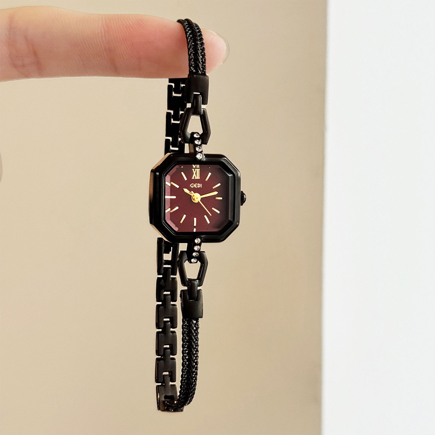 Watch Women's Fashion Small Candy Square Small Dial Chain Strap Bracelet Trendy