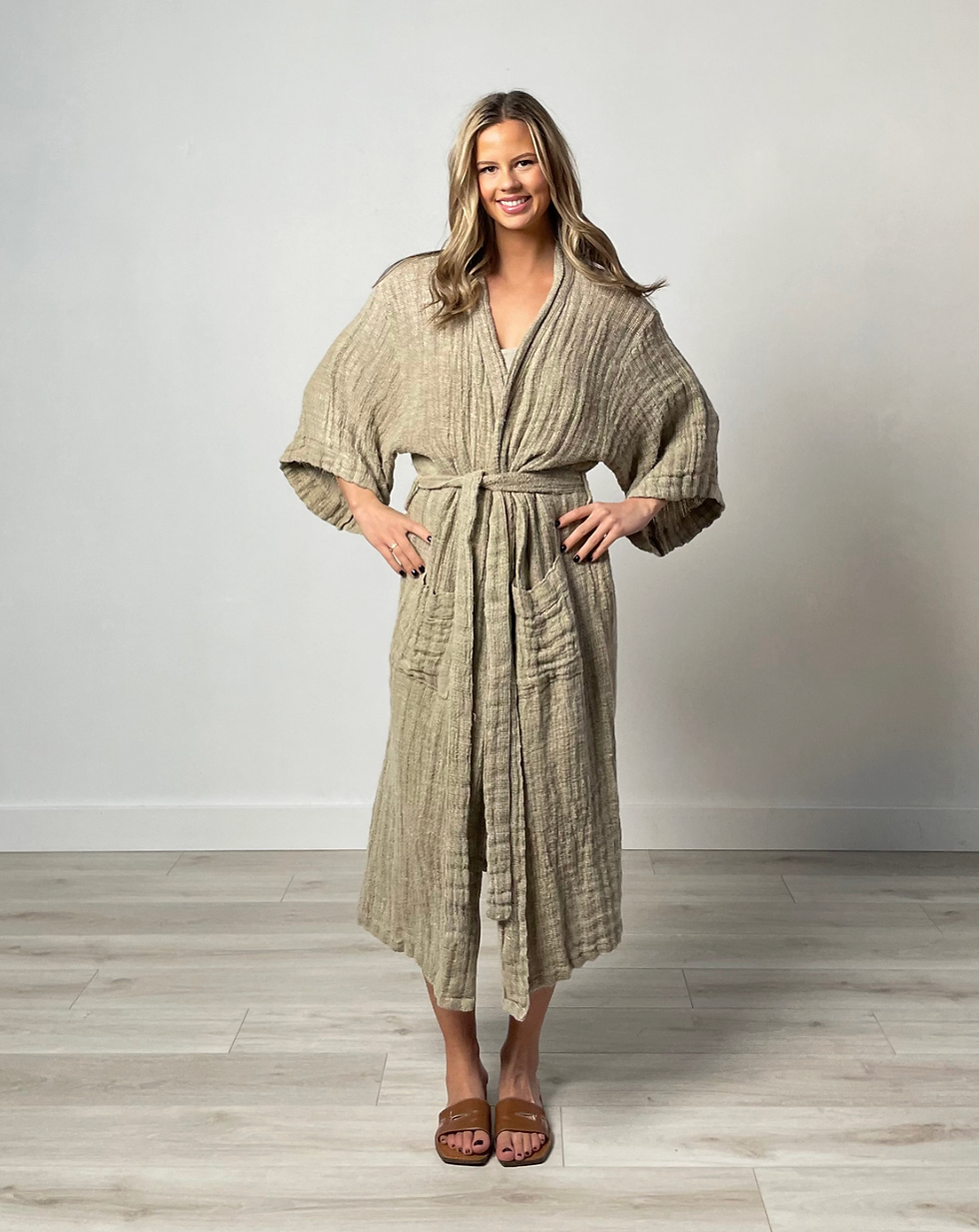 Rustic Linens Audrey Heavy Mesh Robe