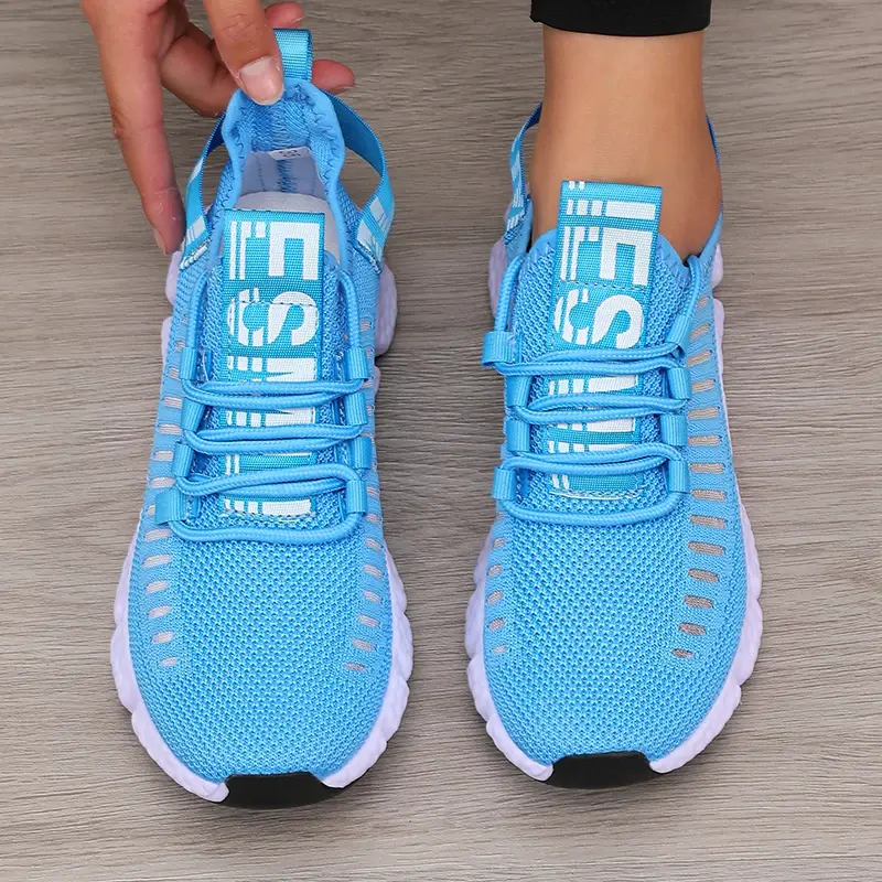 Thumbnail: Women's Sports Shoes Mesh Lightweight Soft Sole Jogging Strap Breathable Fashion