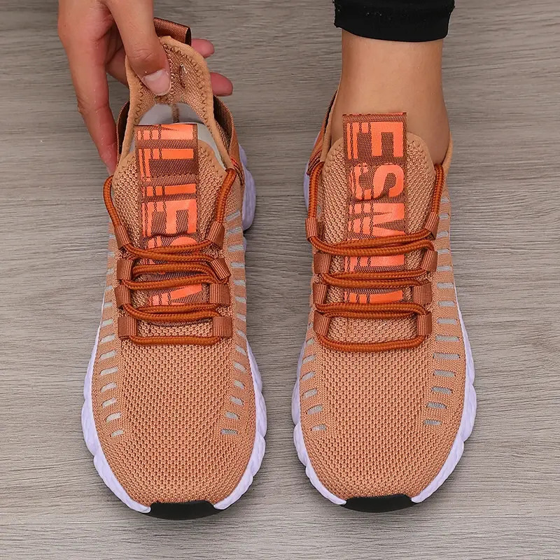 Thumbnail: Women's Sports Shoes Mesh Lightweight Soft Sole Jogging Strap Breathable Fashion