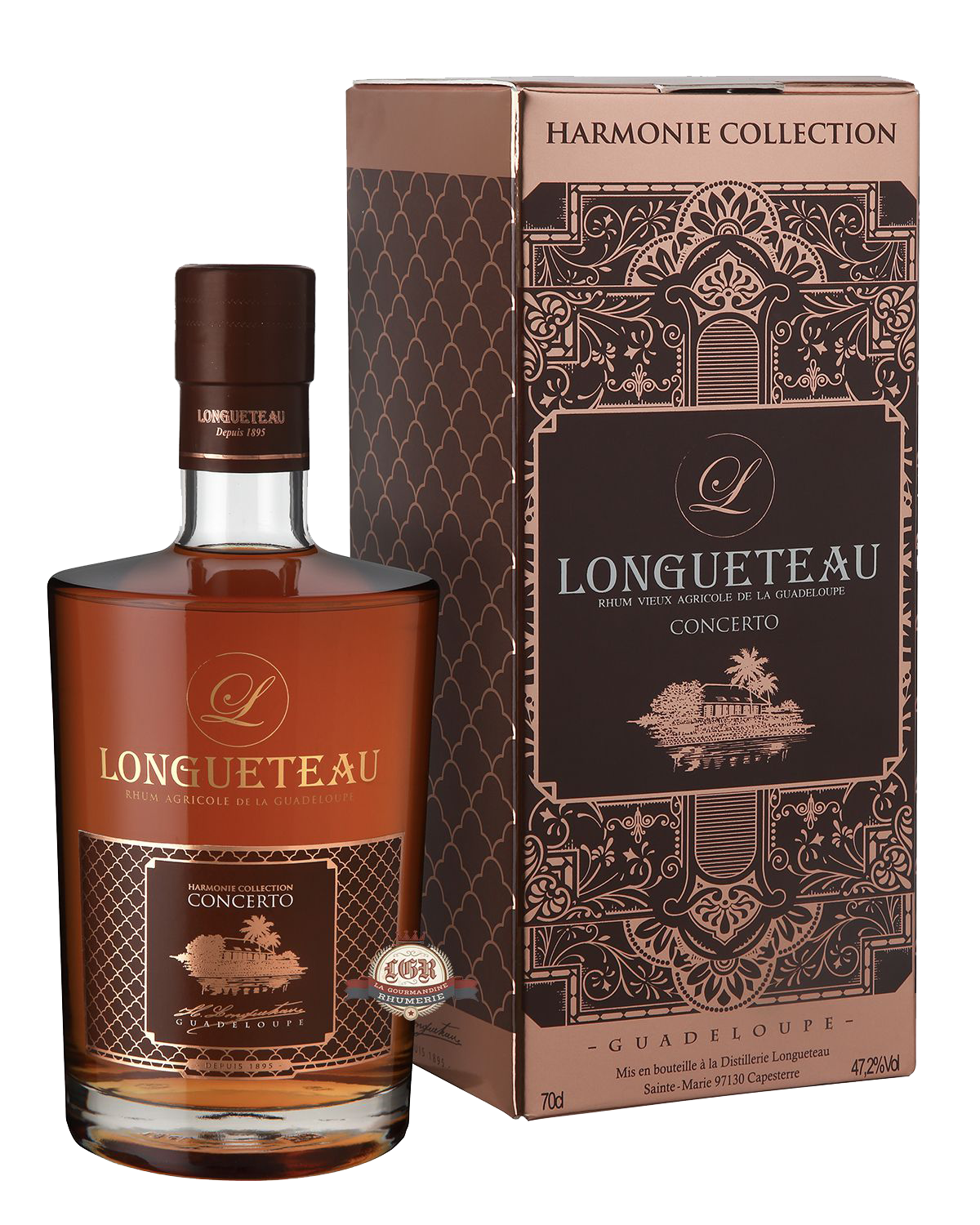Rhum LONGUETEAU Concerto "brut de fût" 51.1°  70 Cl