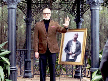 Get Out screenplay midpoint of family auction.