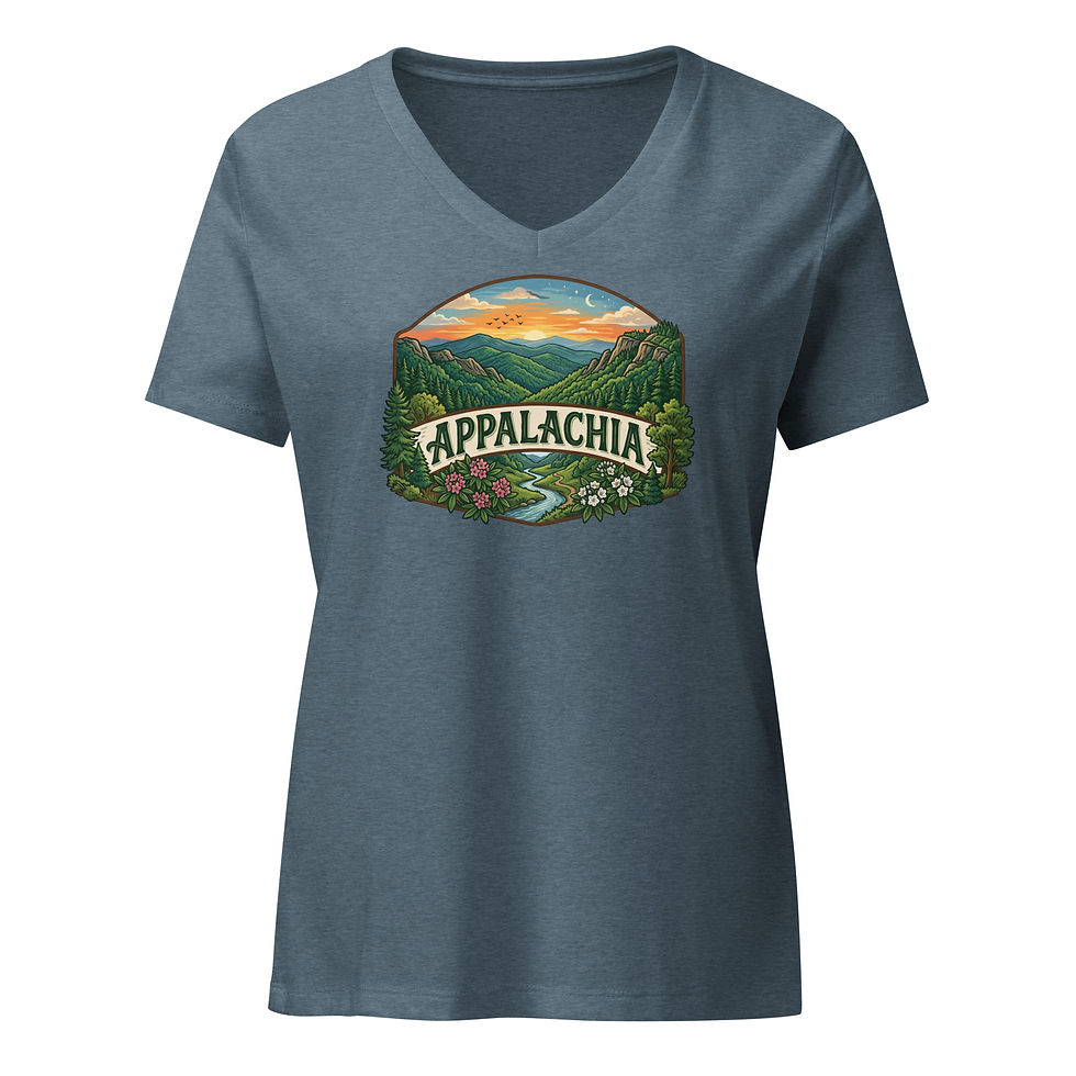 Thumbnail: Appalachian Beauty Women’s relaxed v-neck t-shirt