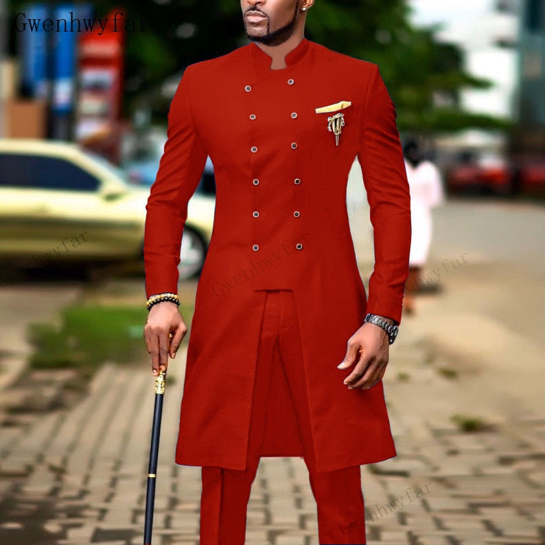 Thumbnail: Gwenhwyfar Suits for Men Groom Tuxedo