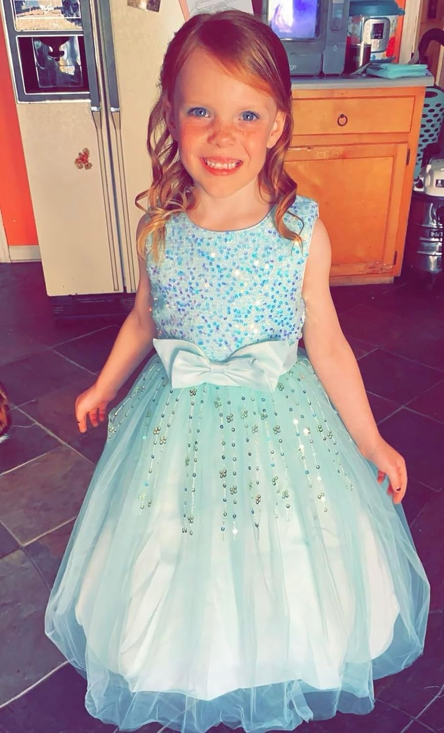 Tulle flower girl dress